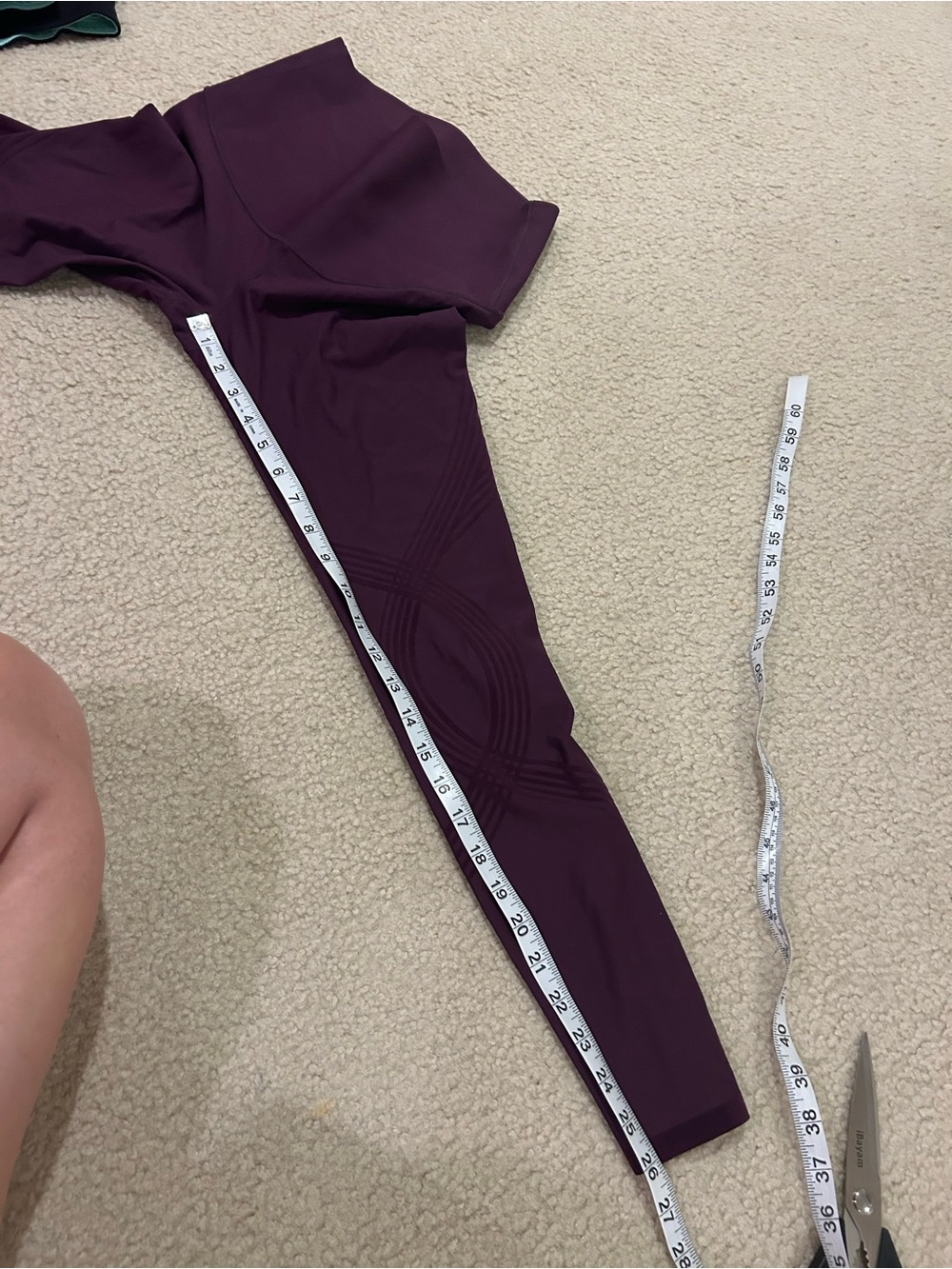 Fanka Reversible Sculpt Lift and Curve Compression Leggings Midnight Plum - Picture 6 of 6